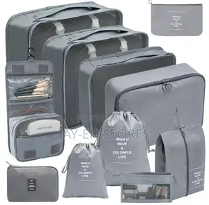 Grey 11 Piece Packing Bags