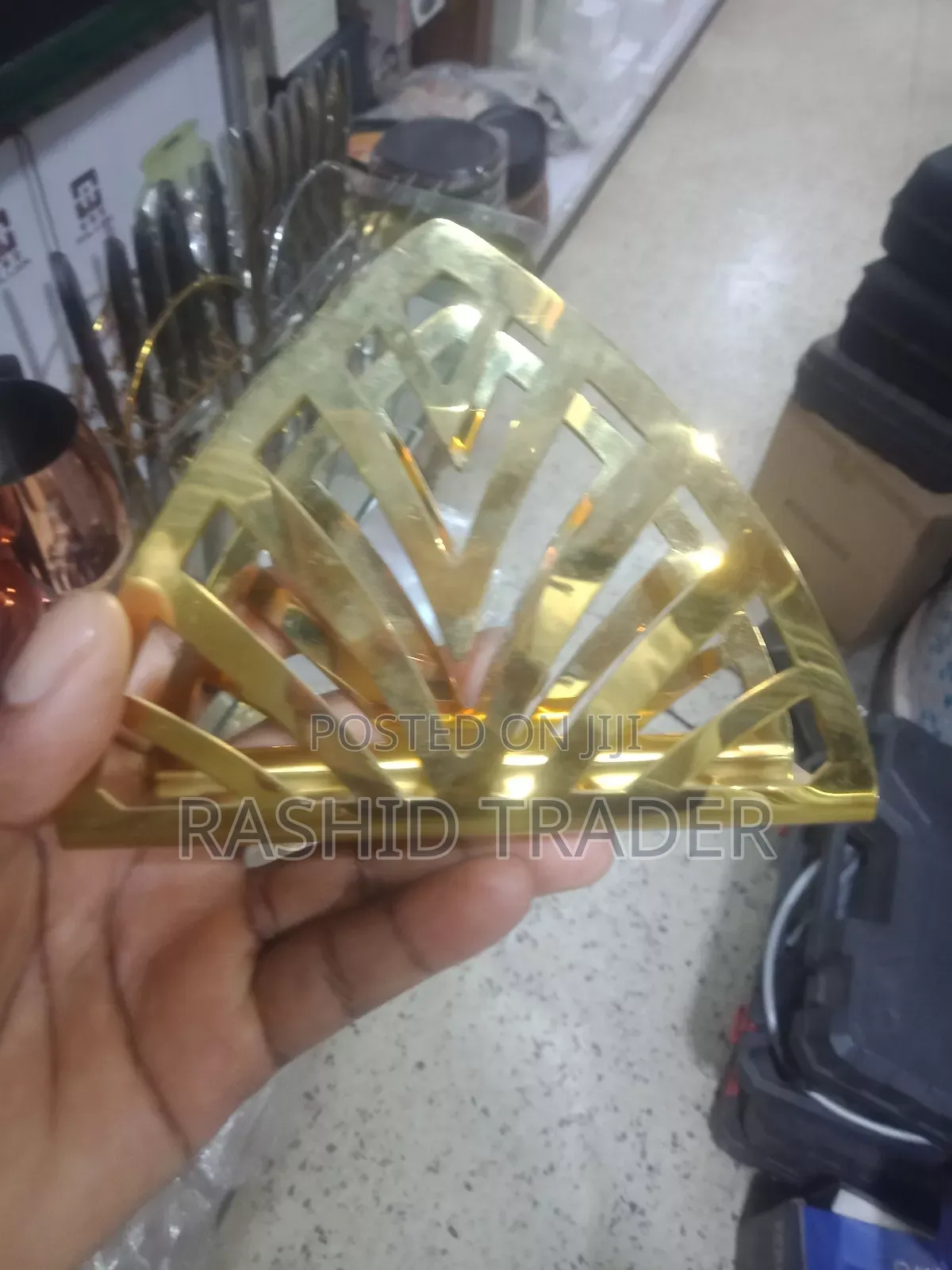 Staunless Steel Napkin Holder Gold