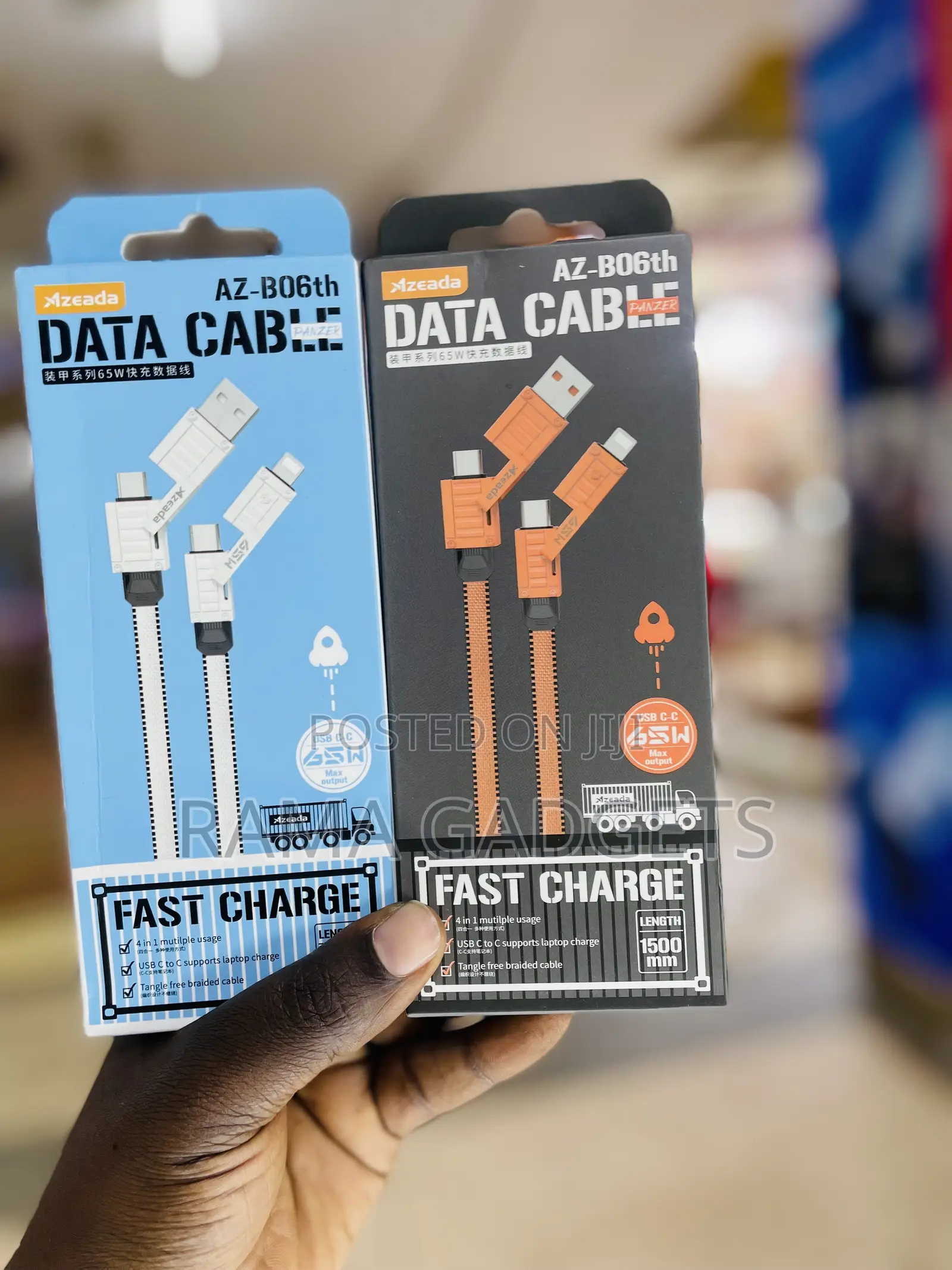 4in1 65w Fast Charge Data Cable Az-B06th