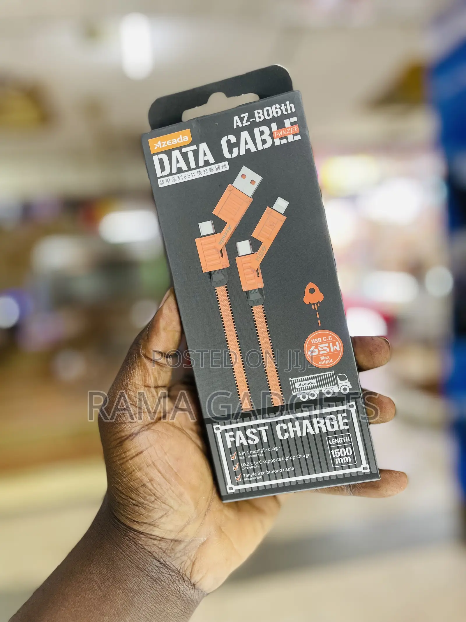 4in1 65w Fast Charge Data Cable Az-B06th