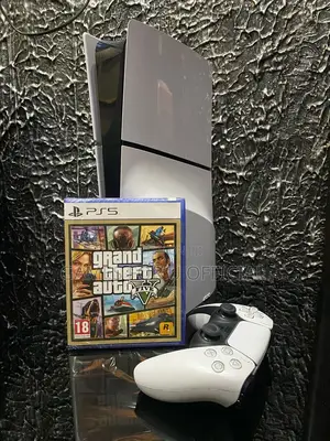 Ps5 Slim Disc Console 1 White Pad Gta v 1tb