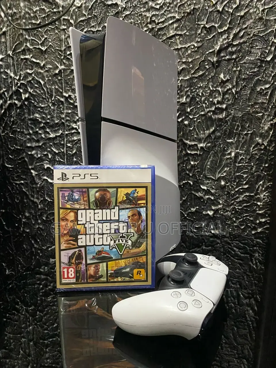 Ps5 Slim Disc Console 1 White Pad Gta v 1tb