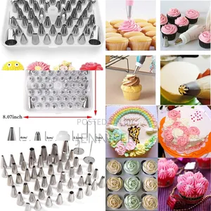 53pcs Universal Fit Stainless Steel Cake Decorating Nozzles
