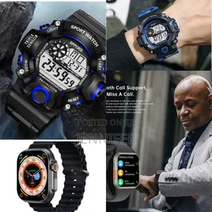G-Shock Waterproof Chrgonomic Alarm Watch