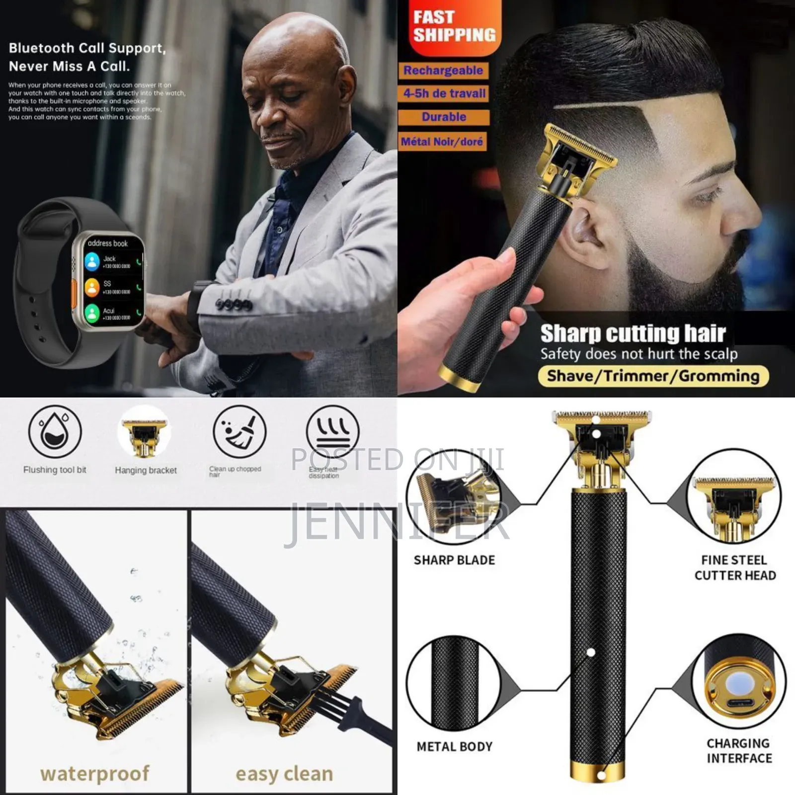 Portable Wet and Dry Body Shaving Clipper