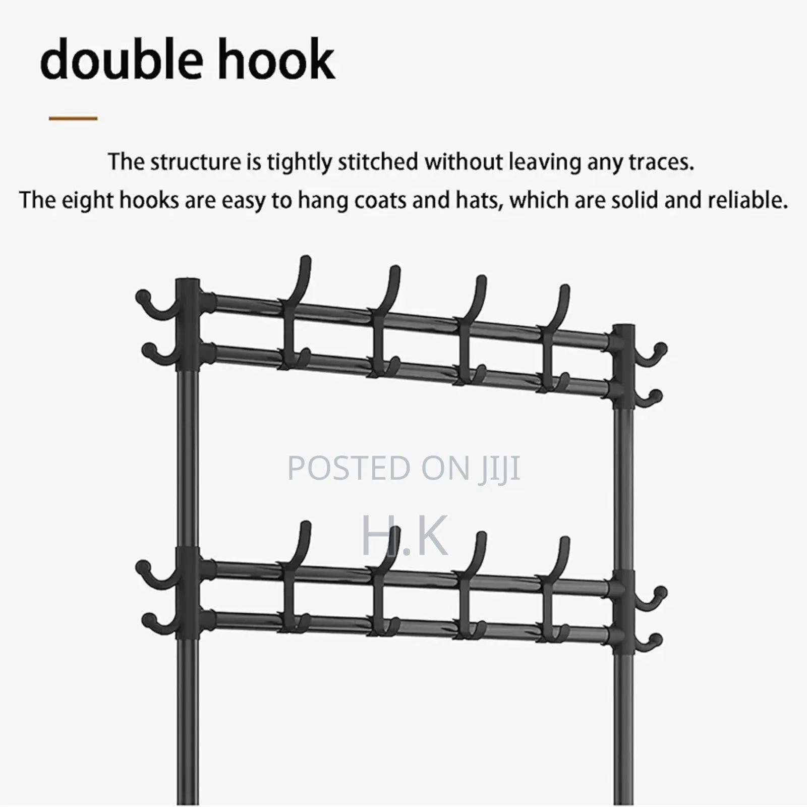 5-Layer Shoe Rack With a Coat Rack on Top