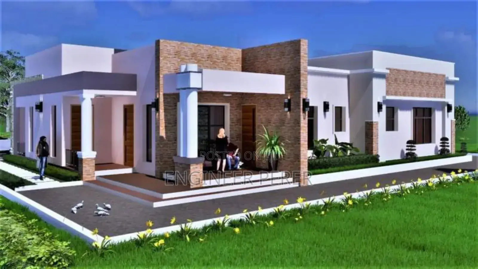 Plot 50x50ft House Plan Design Architectural
