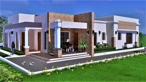 Plot 50x50ft House Plan Design Architectural