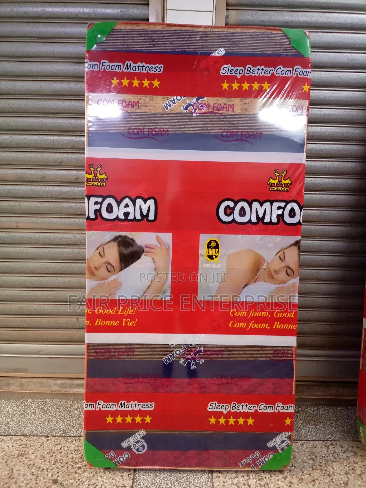 Mattress Comfoam 3x6 By4 Inche/Sealed Cover
