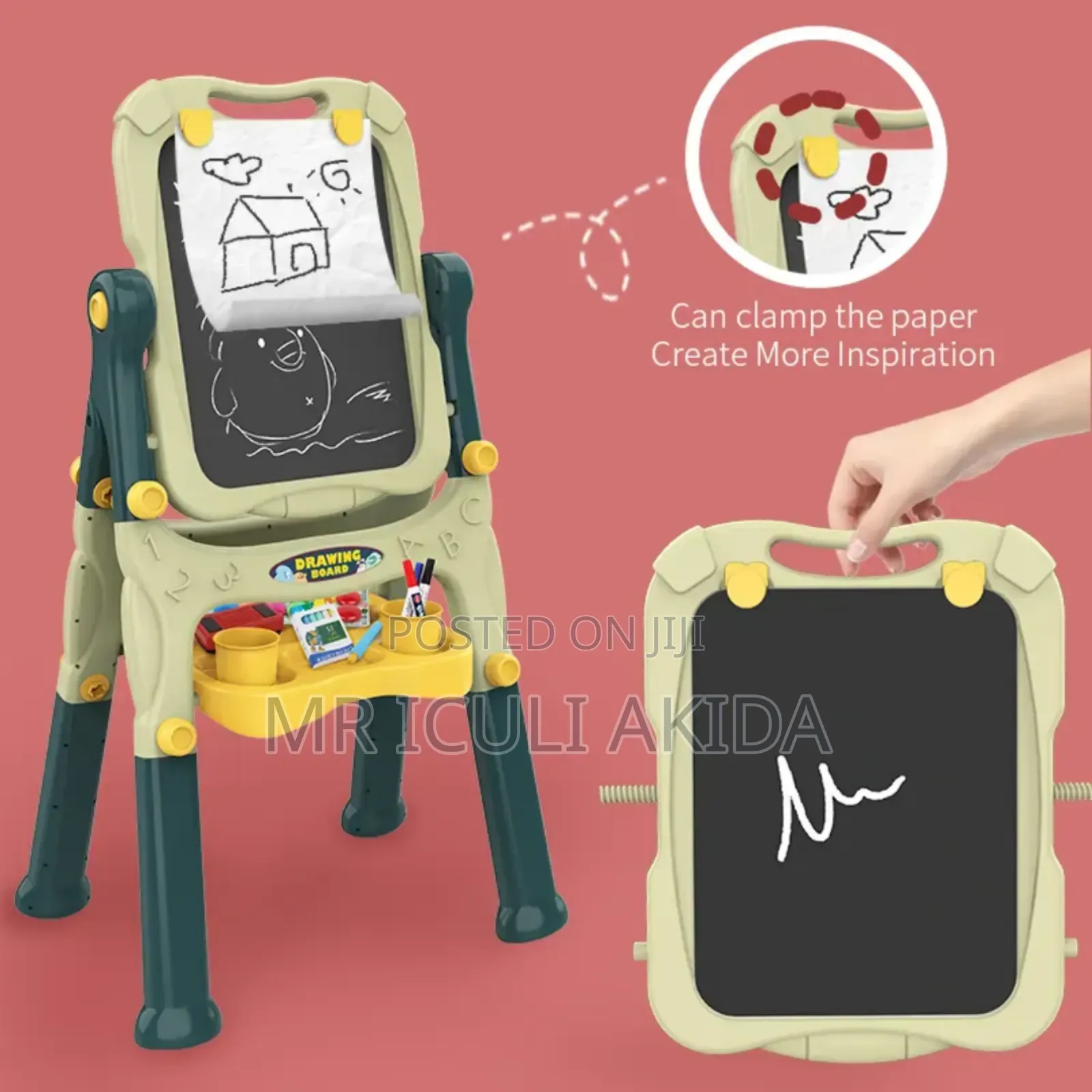 Easel Adjustable Writing,Sketch Painting Kids Drawing Board