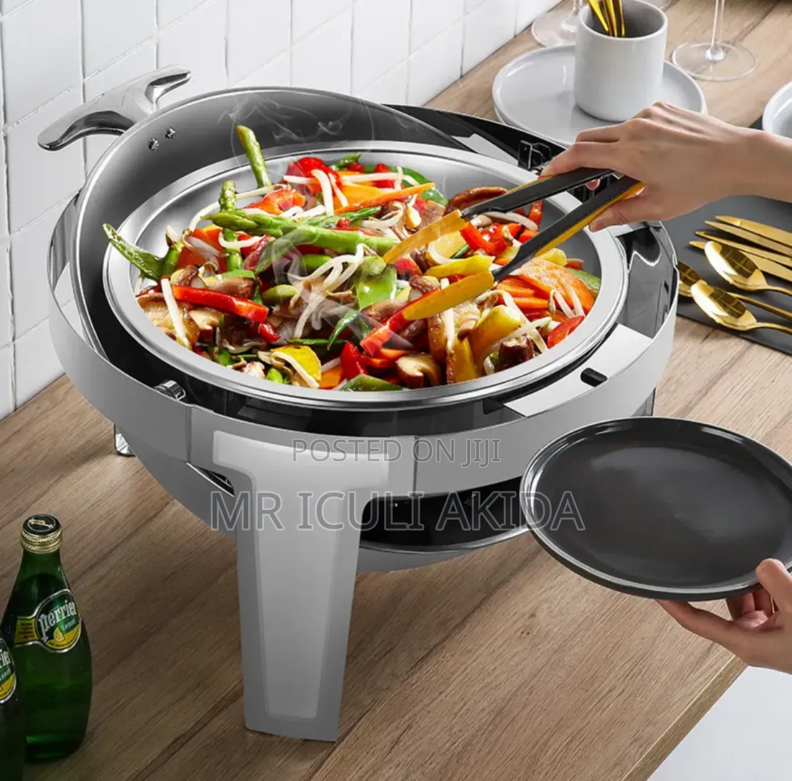 Round Top 11ltrs Chafing Dish Food Warmer