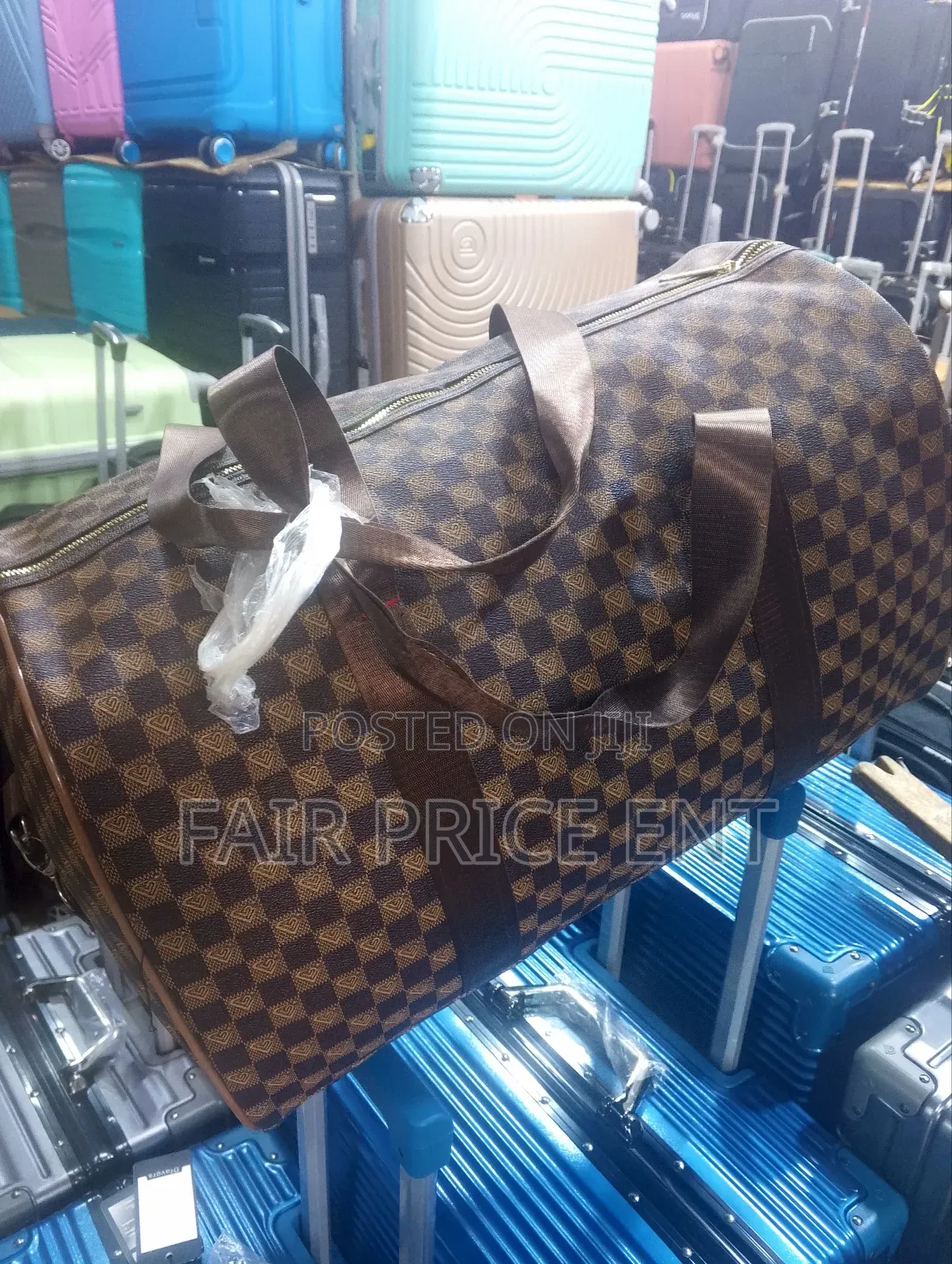 Original Leather Traveling Safari Bags. ( Brown)