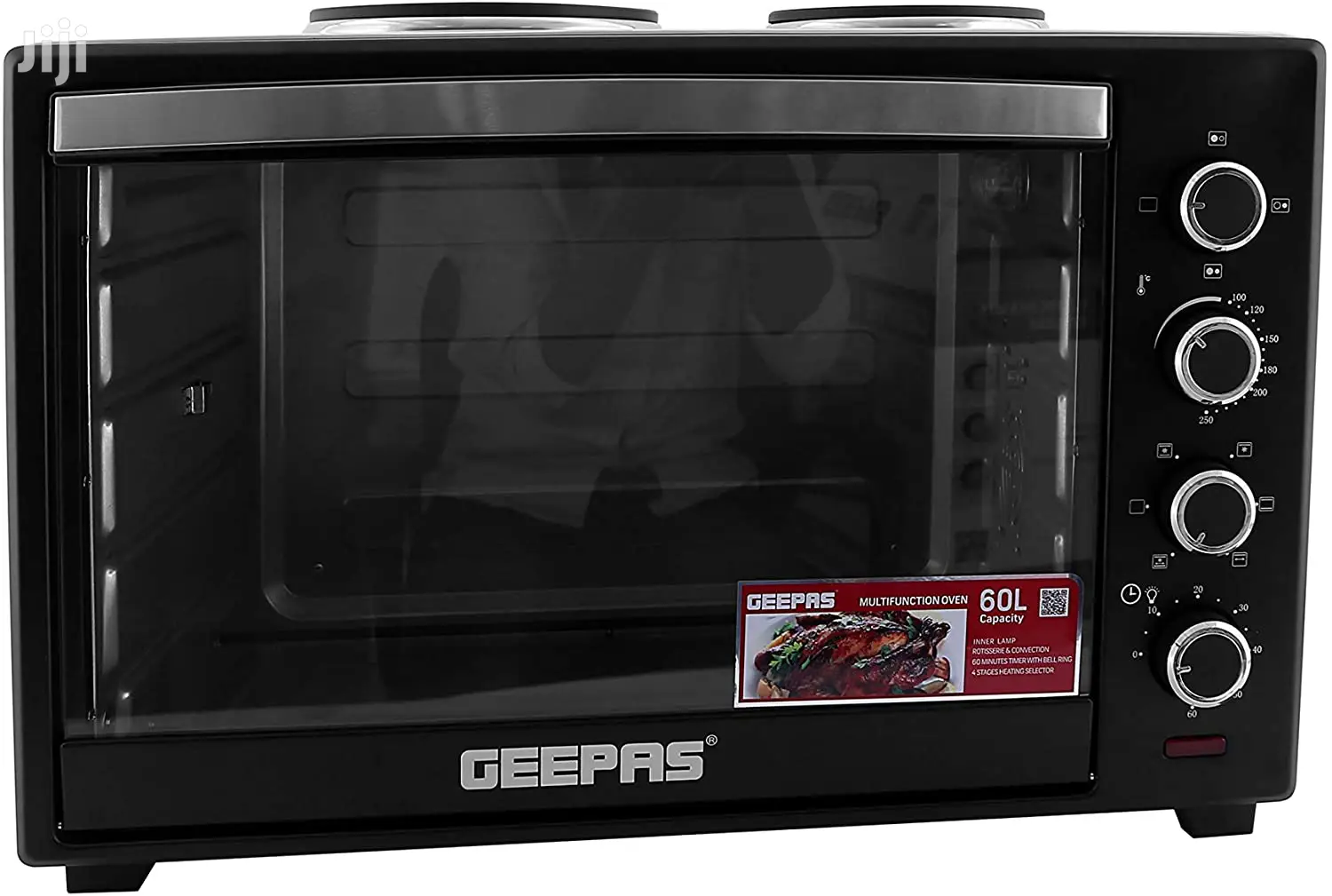 Geepas 60 Litres Electric Oven With Convection Rotisserie