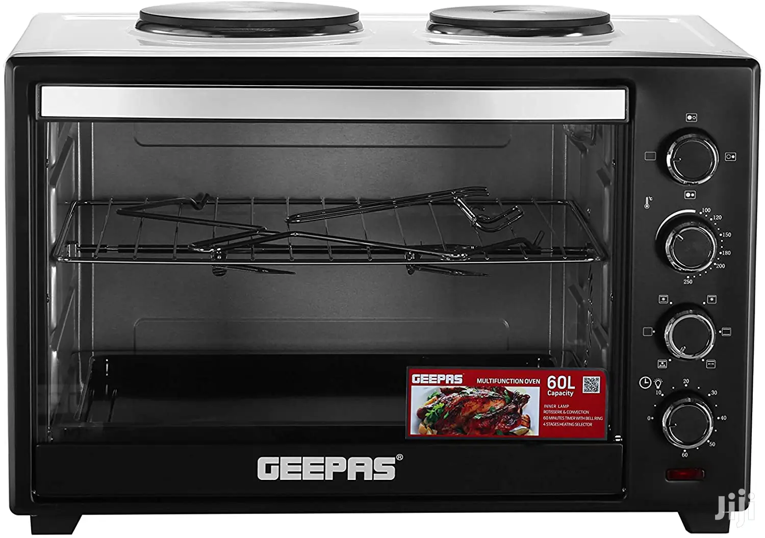 Geepas 60 Litres Electric Oven With Convection Rotisserie