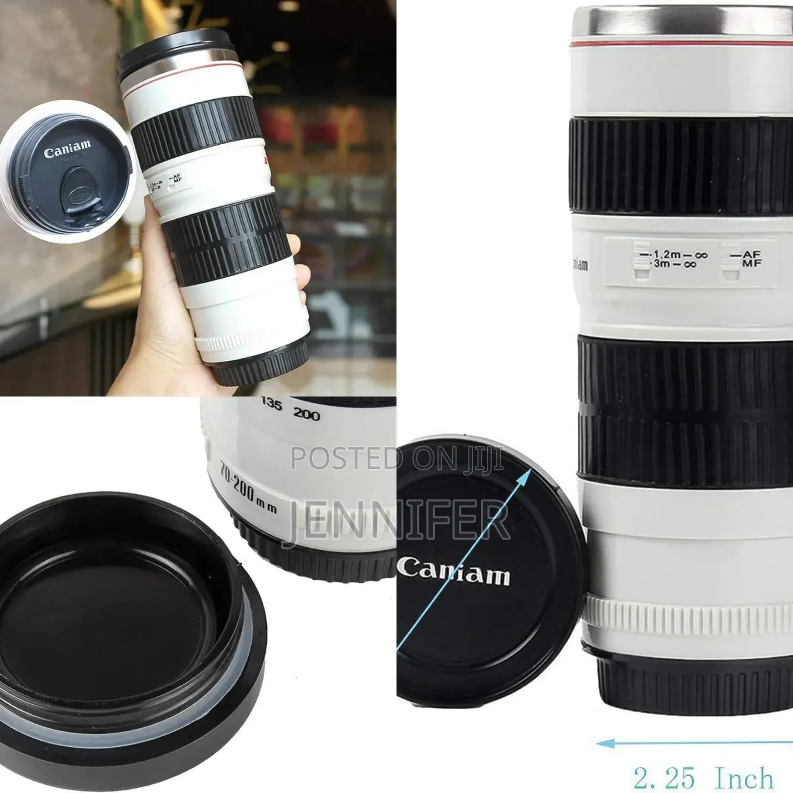 Caniam Camera Lens Style Thermos Mug