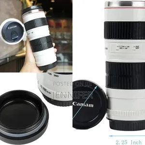 Caniam Camera Lens Style Thermos Mug