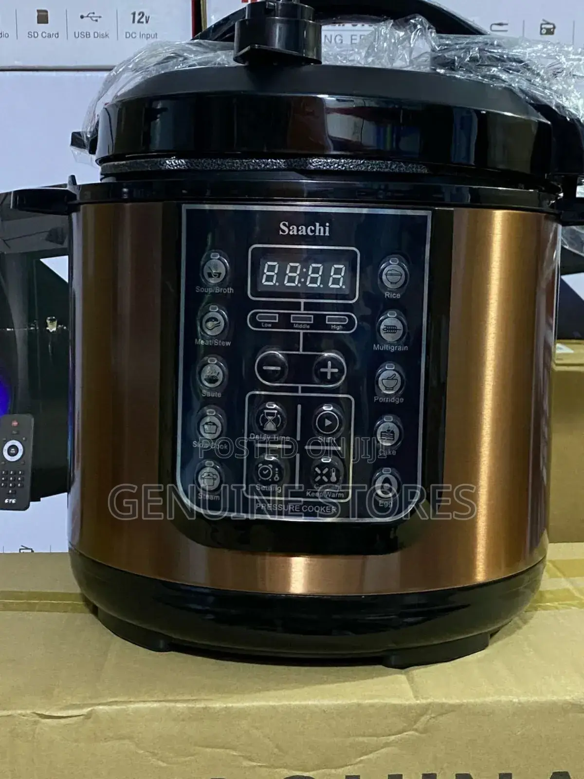 6 Litres Saachi Pressure Cooker of 14 Programs.