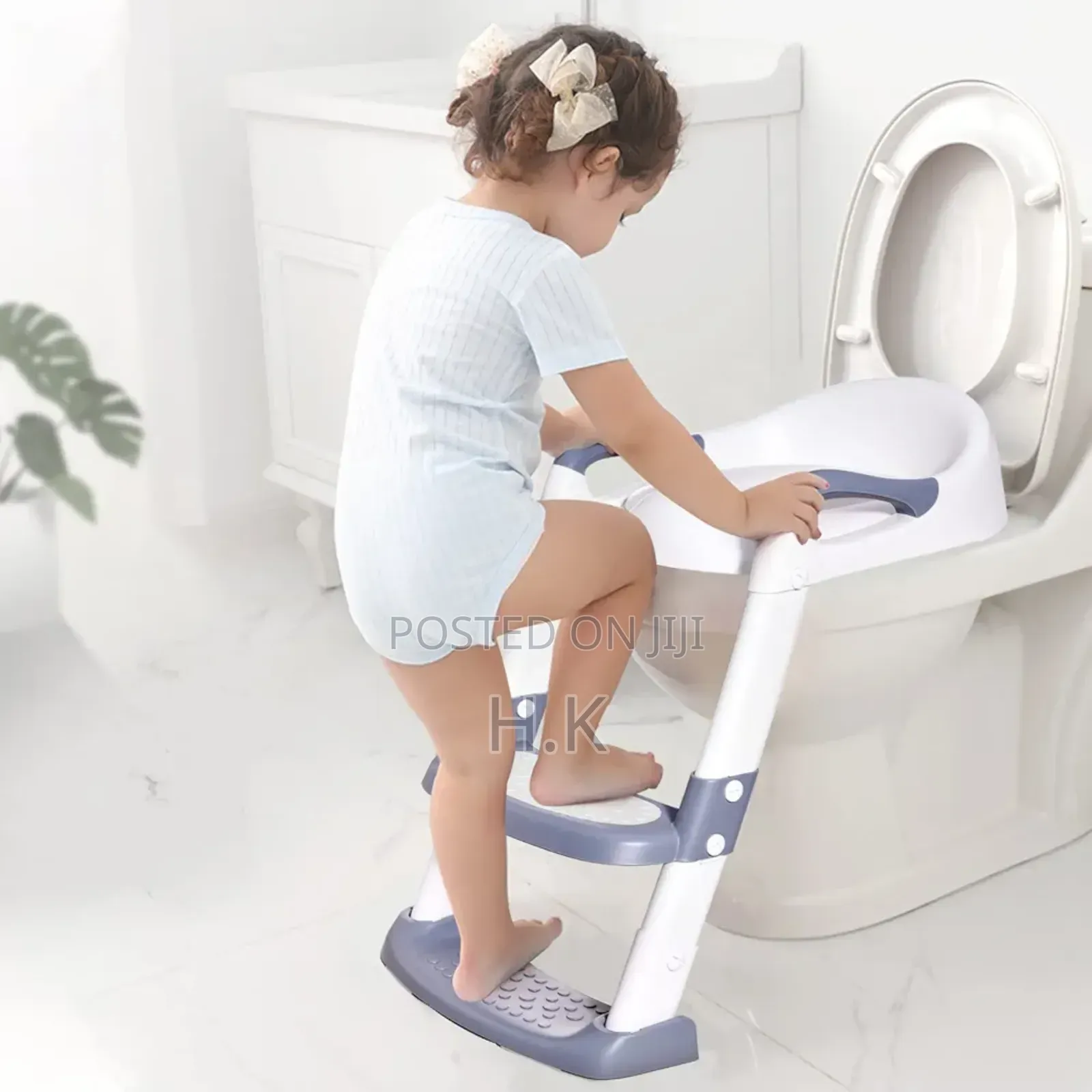 Toilet Training Seat With A Step Stool Ladder For Children.