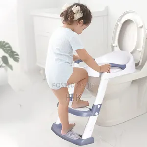 Toilet Training Seat With A Step Stool Ladder For Children.