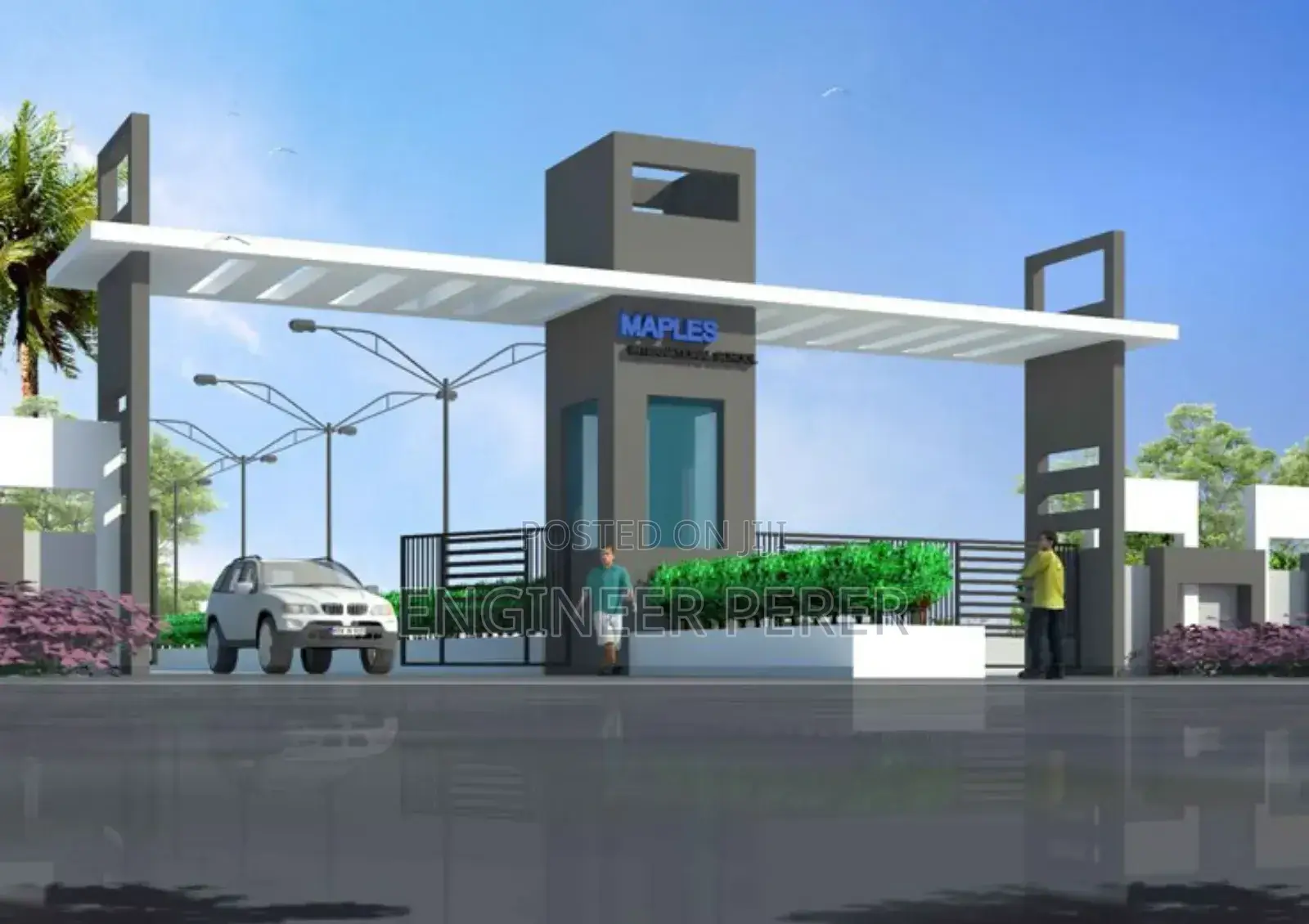 Entrance Gate Canopy Construction