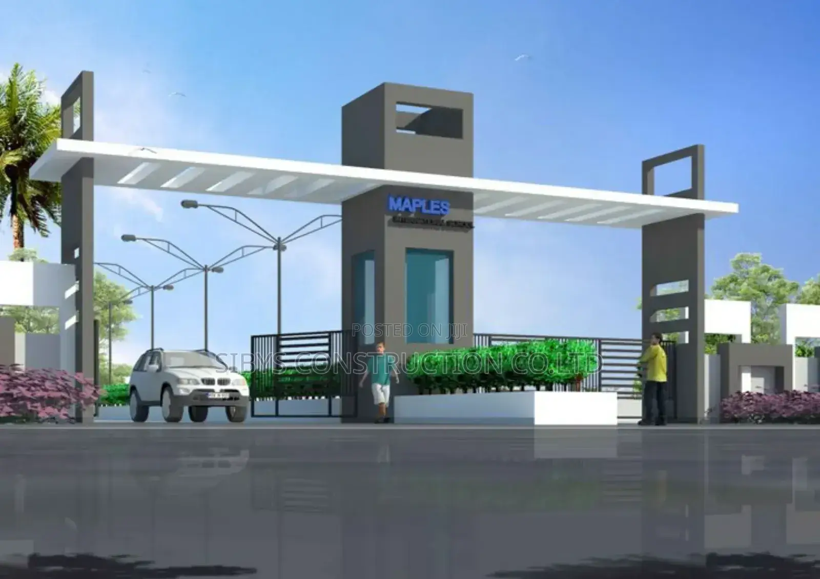 Entrance Gate Canopy Construction