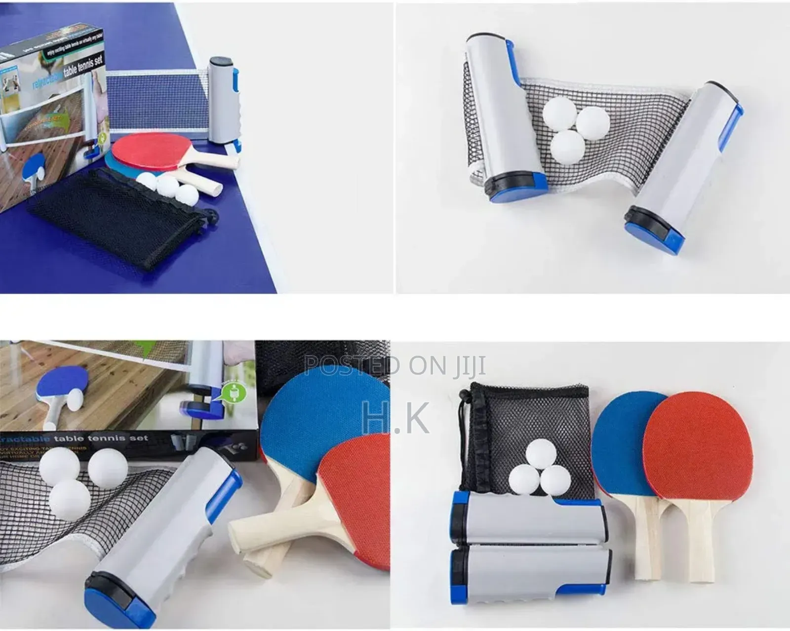 Portable and Retractable Table Tennis Set