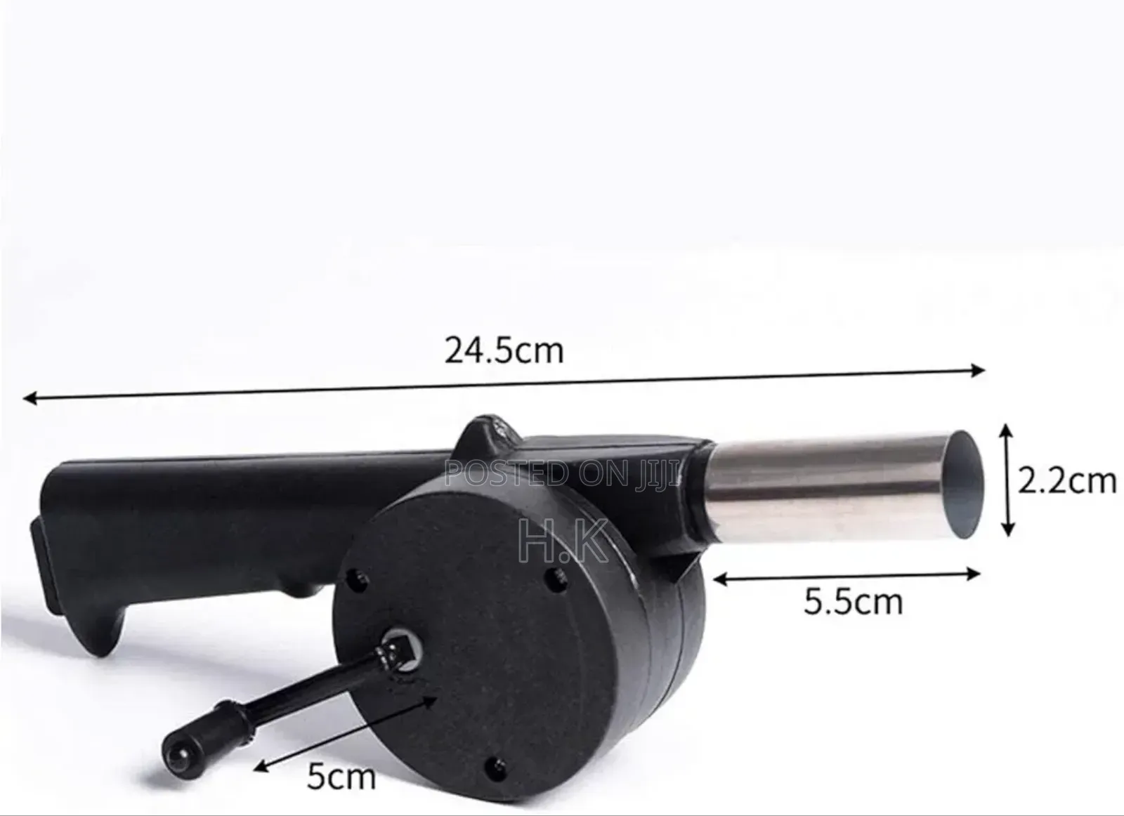 Portable Hand-Crank BBQ Cooking Fan Air Blower.