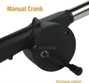 Portable Hand-Crank BBQ Cooking Fan Air Blower.