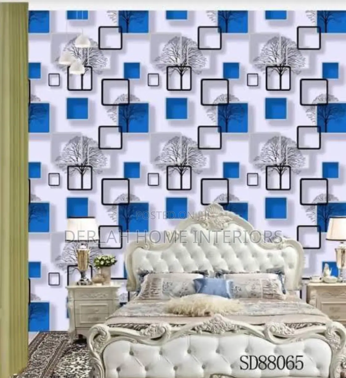 Quality Blue Wallpaper Per Square Meter