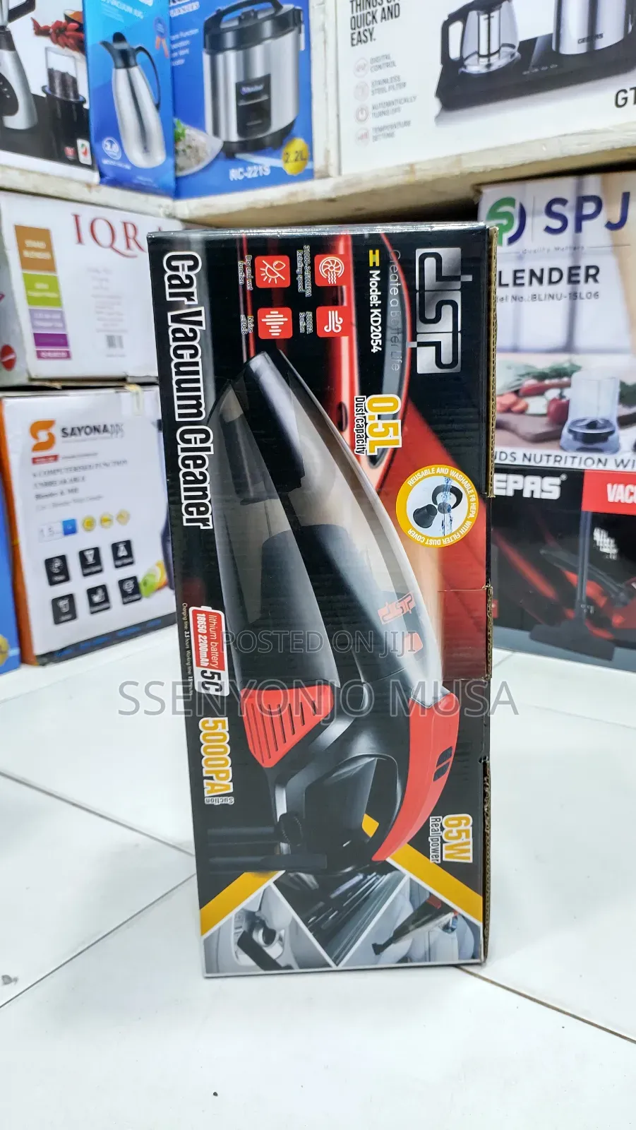 DSP Car Vacuum Cleaner With Led Light and Hepa Filter
