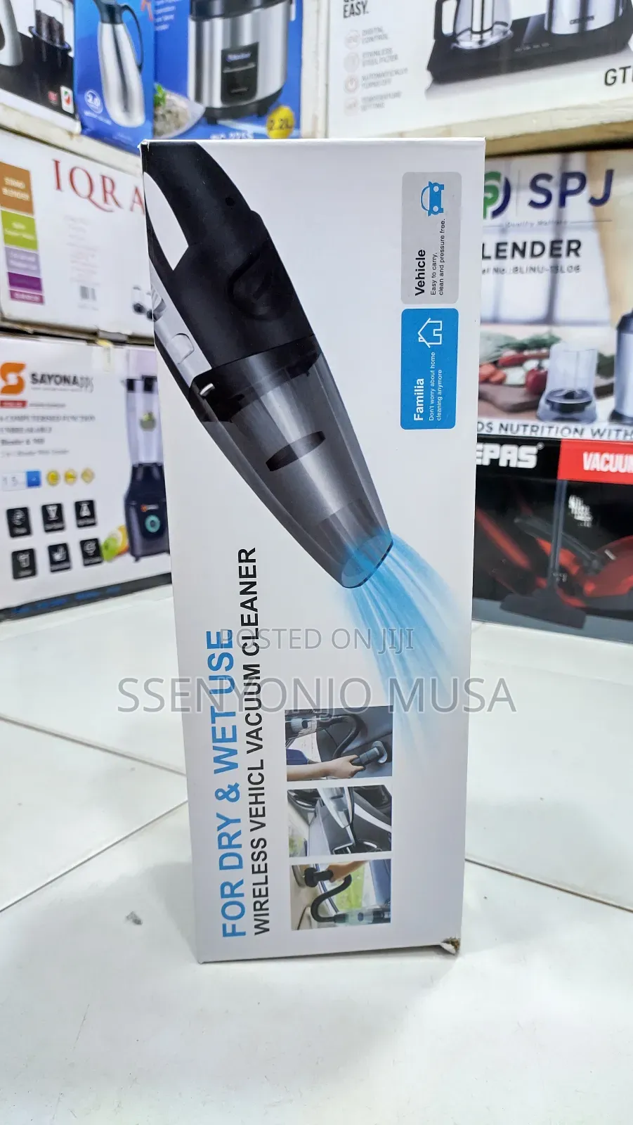 Mini Cordless Handheld Vacuum Cleaner - 120w 3200pa Suction.