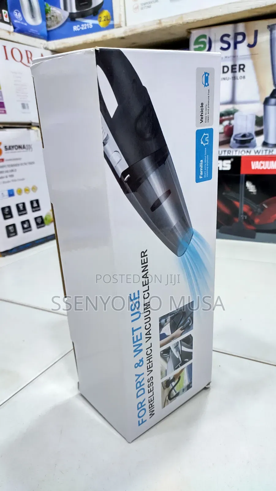 Mini Cordless Handheld Vacuum Cleaner - 120w 3200pa Suction.