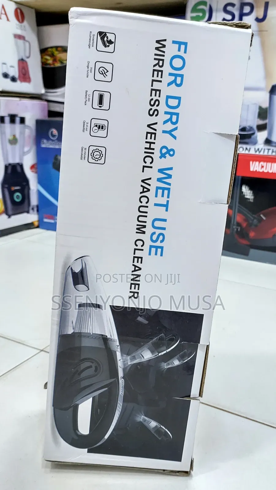 Mini Cordless Handheld Vacuum Cleaner - 120w 3200pa Suction.