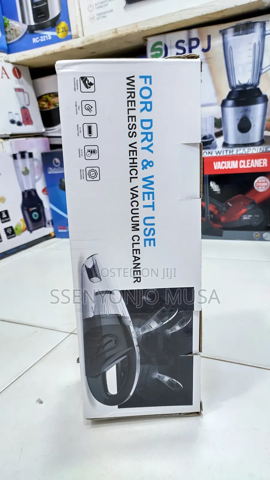 Mini Cordless Handheld Vacuum Cleaner - 120w 3200pa Suction.
