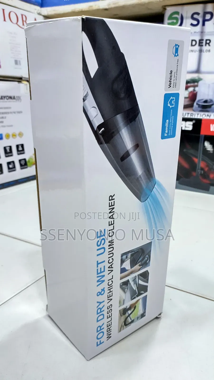 Mini Cordless Handheld Vacuum Cleaner - 120w 3200pa Suction.
