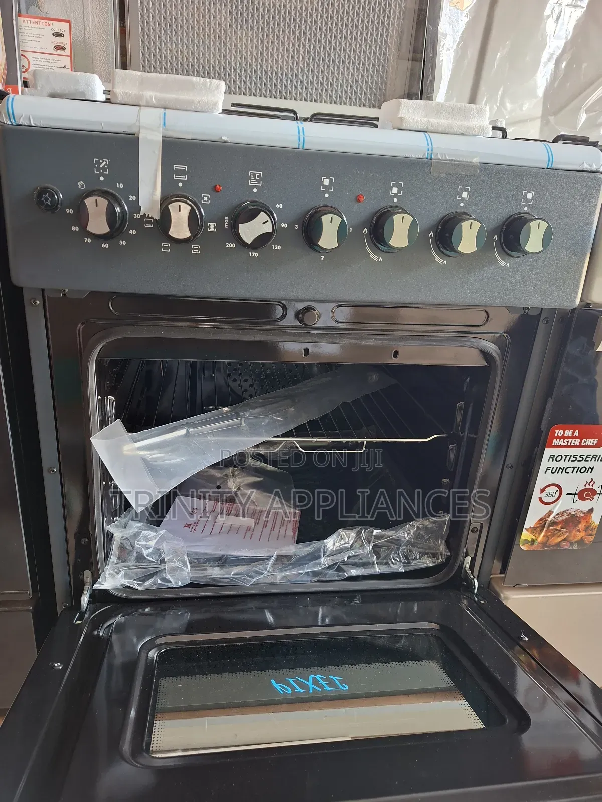 Pixel 60x60cm 3 Gas + 1 Electric Cooker With Electric Oven