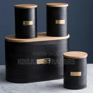 Black and Gold Bread Bin