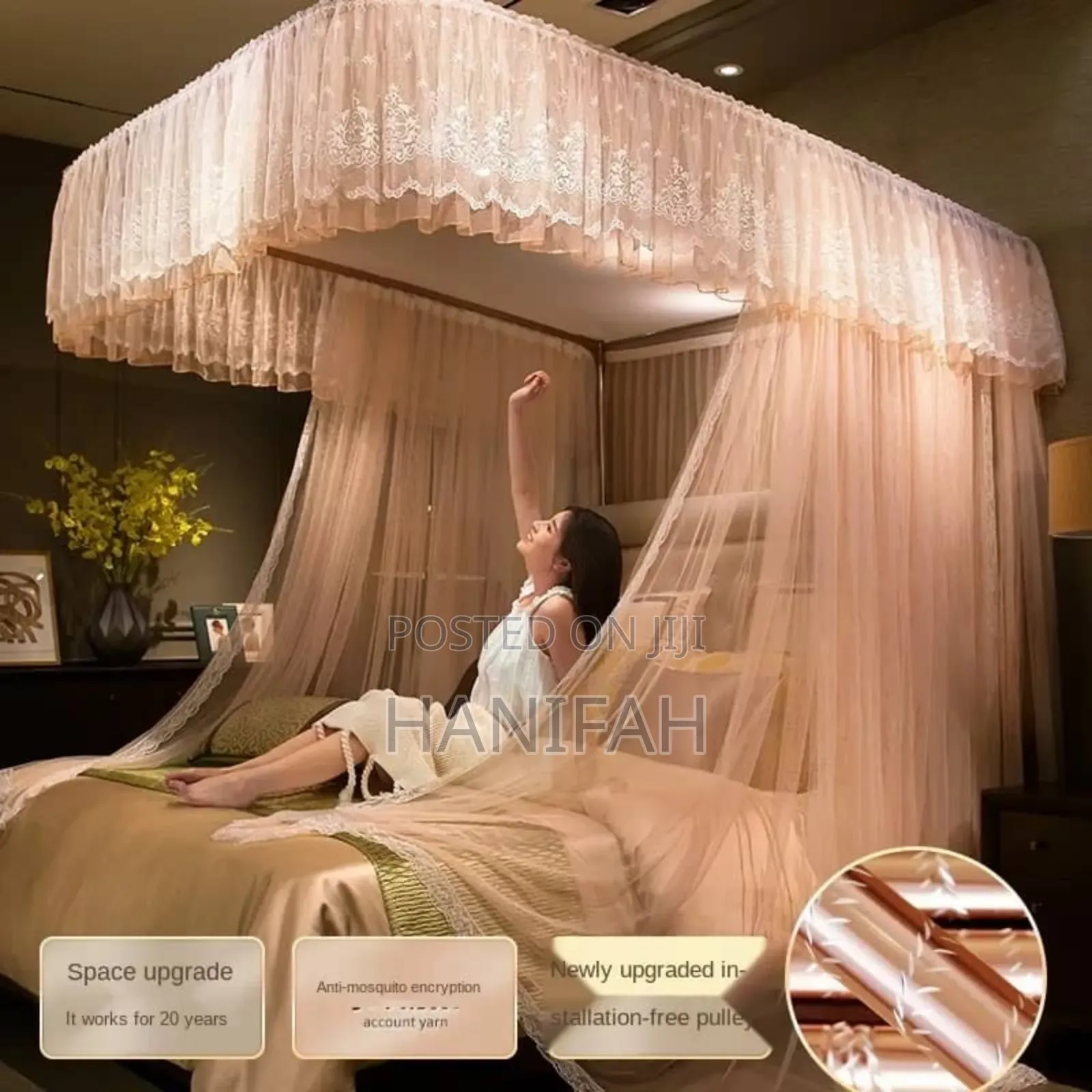 New 2-Stand Luxury Bed Mosquito Net