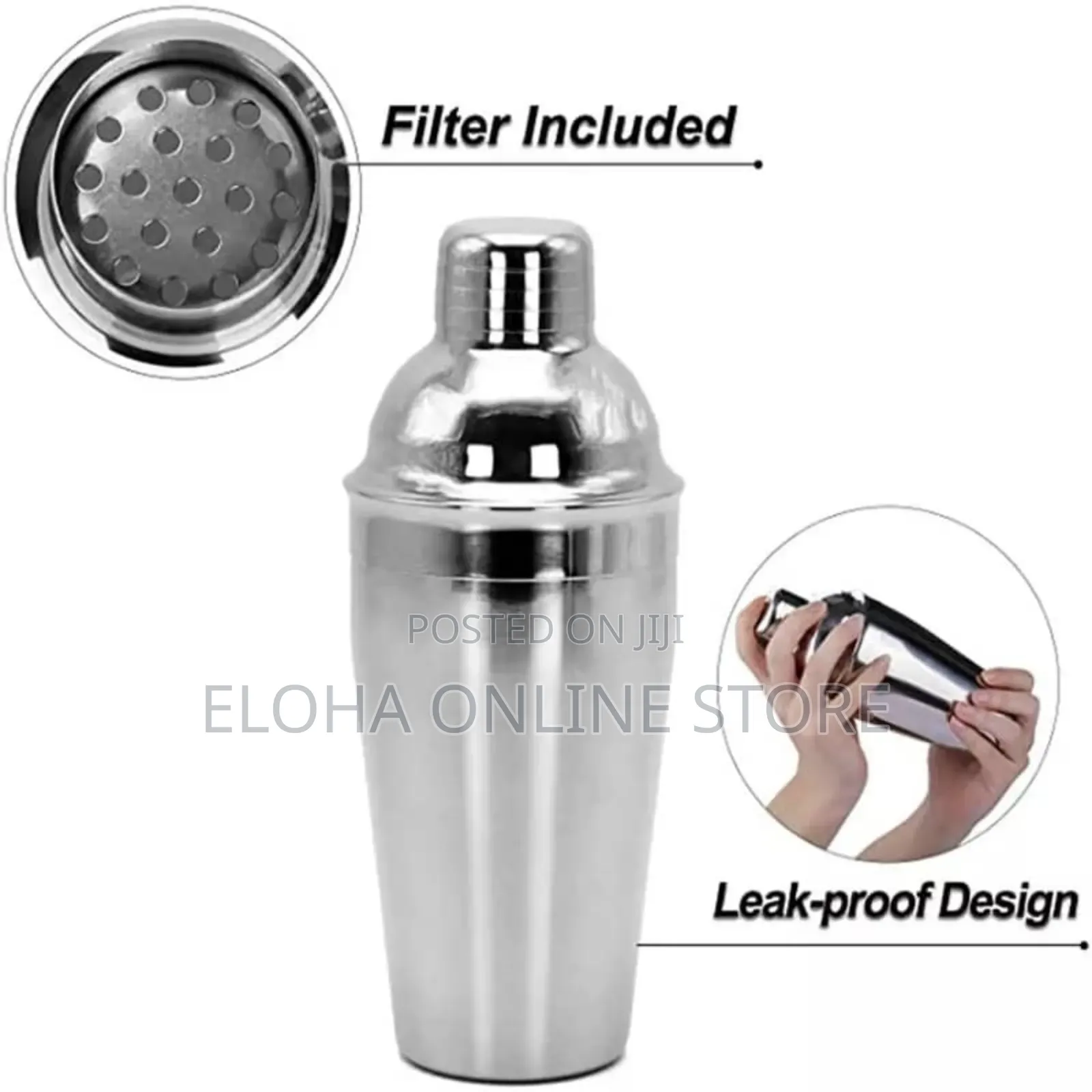 Stainless Steel Big Cocktail Shaker
