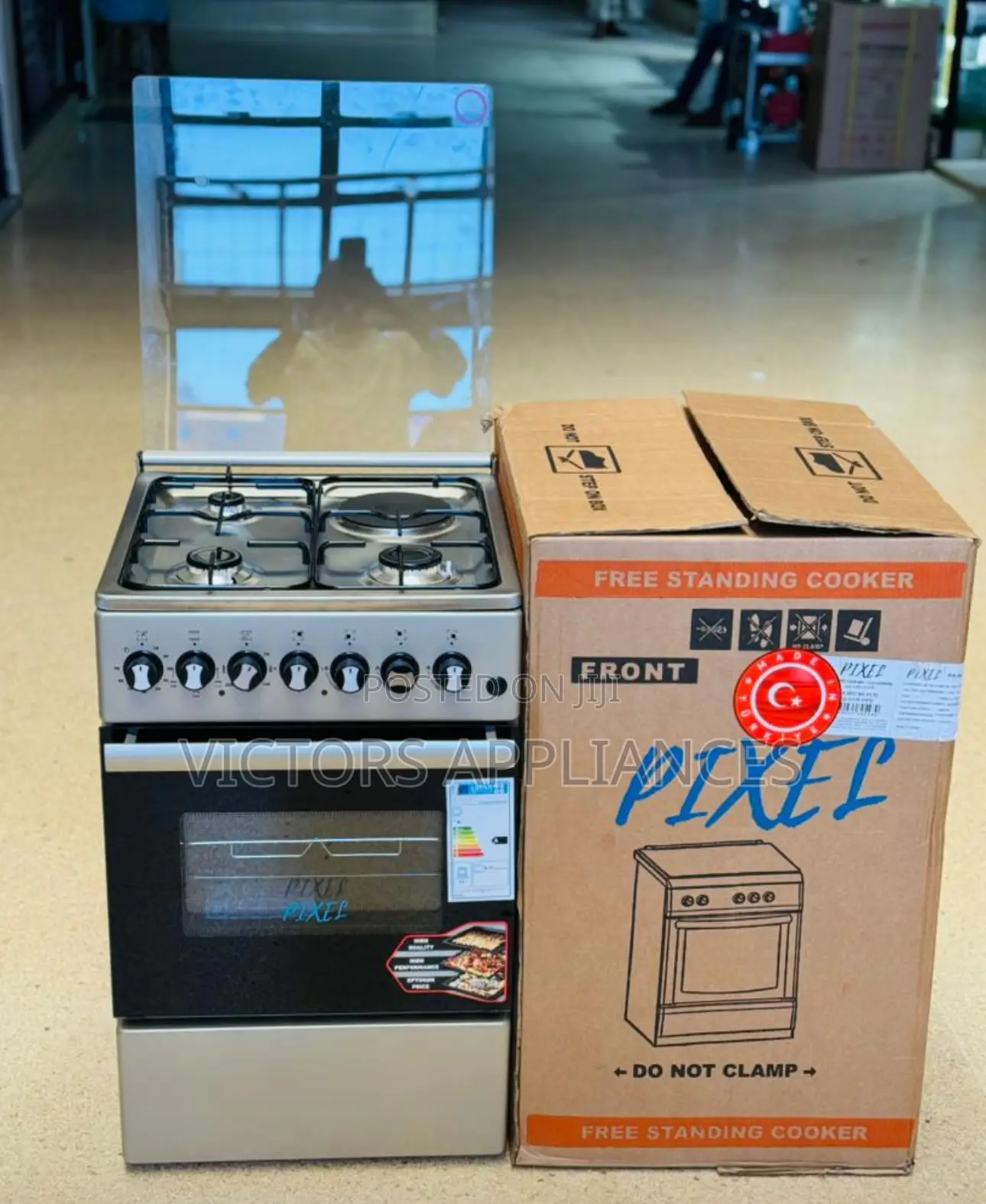 Pixel Cooker 3gas 1electric 50x50cm Made in Turkey 