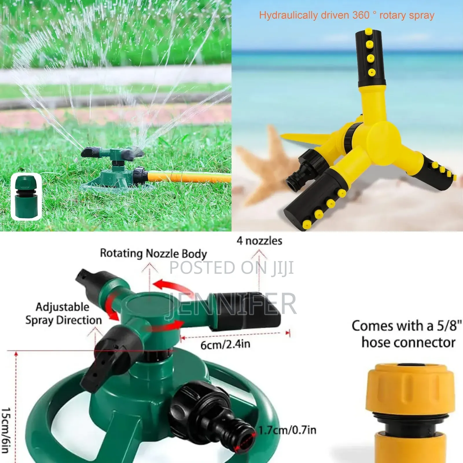 Garden 360 Rotating Water Power Sprinkler