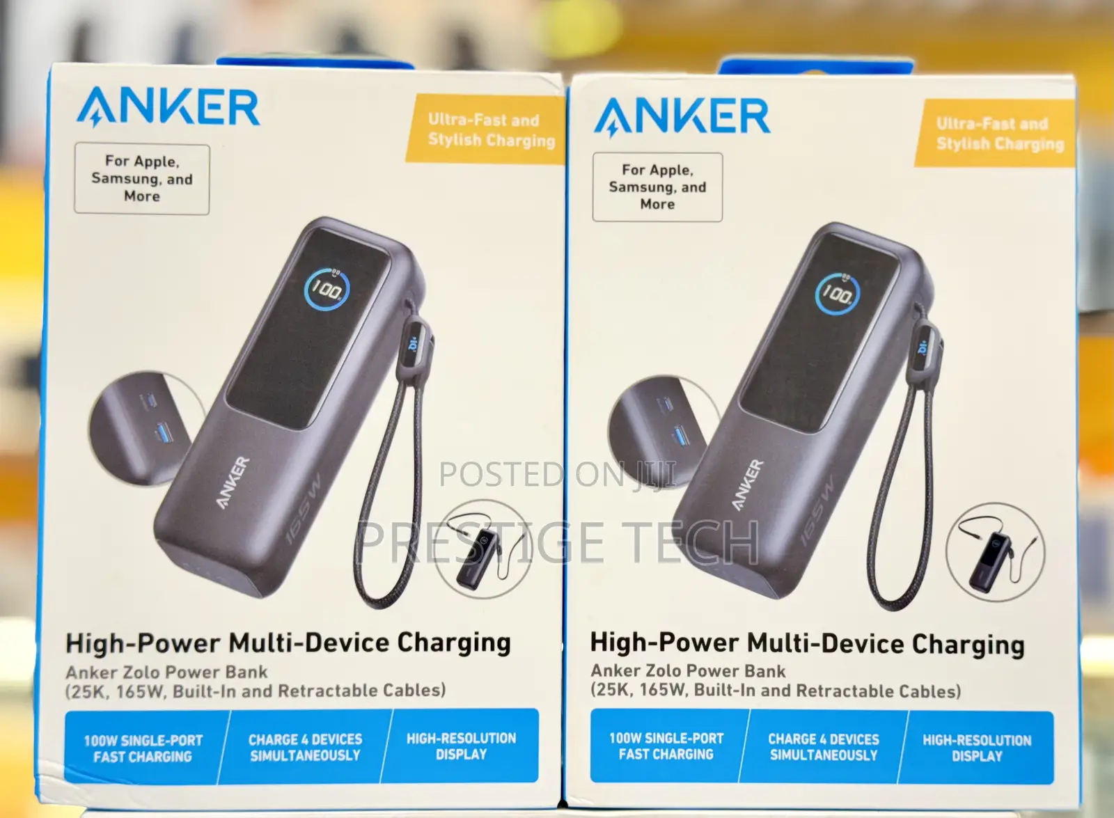 Anker Zolo Powerbank 25000mah 165w Laptop Power Bank