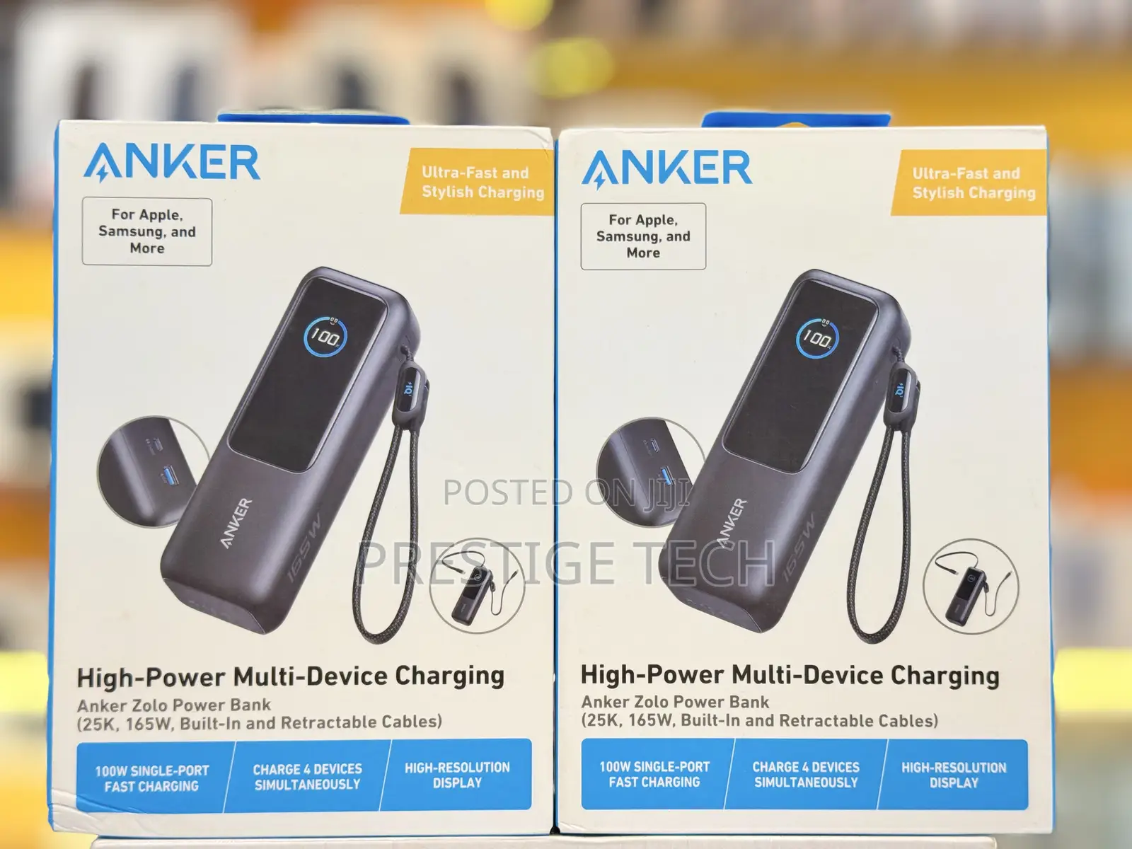 Anker Zolo Powerbank 25000mah 165w Laptop Power Bank