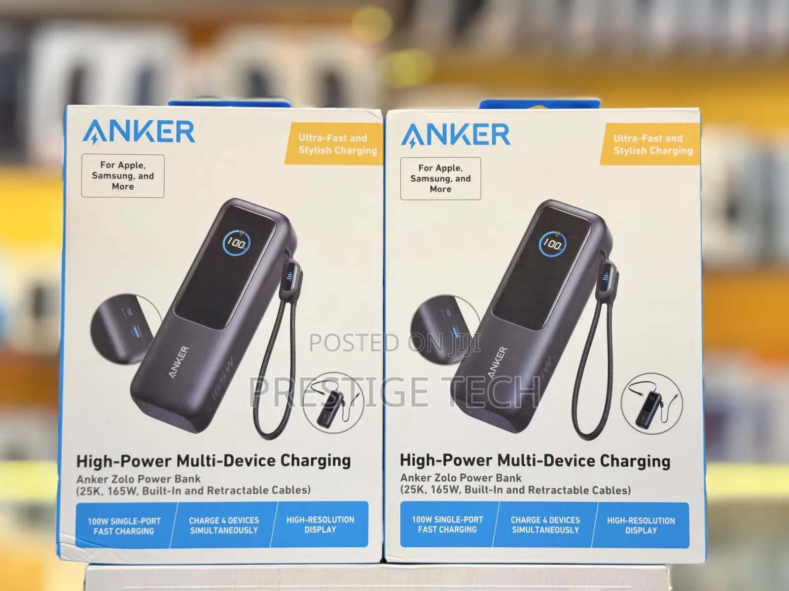 Anker Zolo Powerbank 25000mah 165w Laptop Power Bank