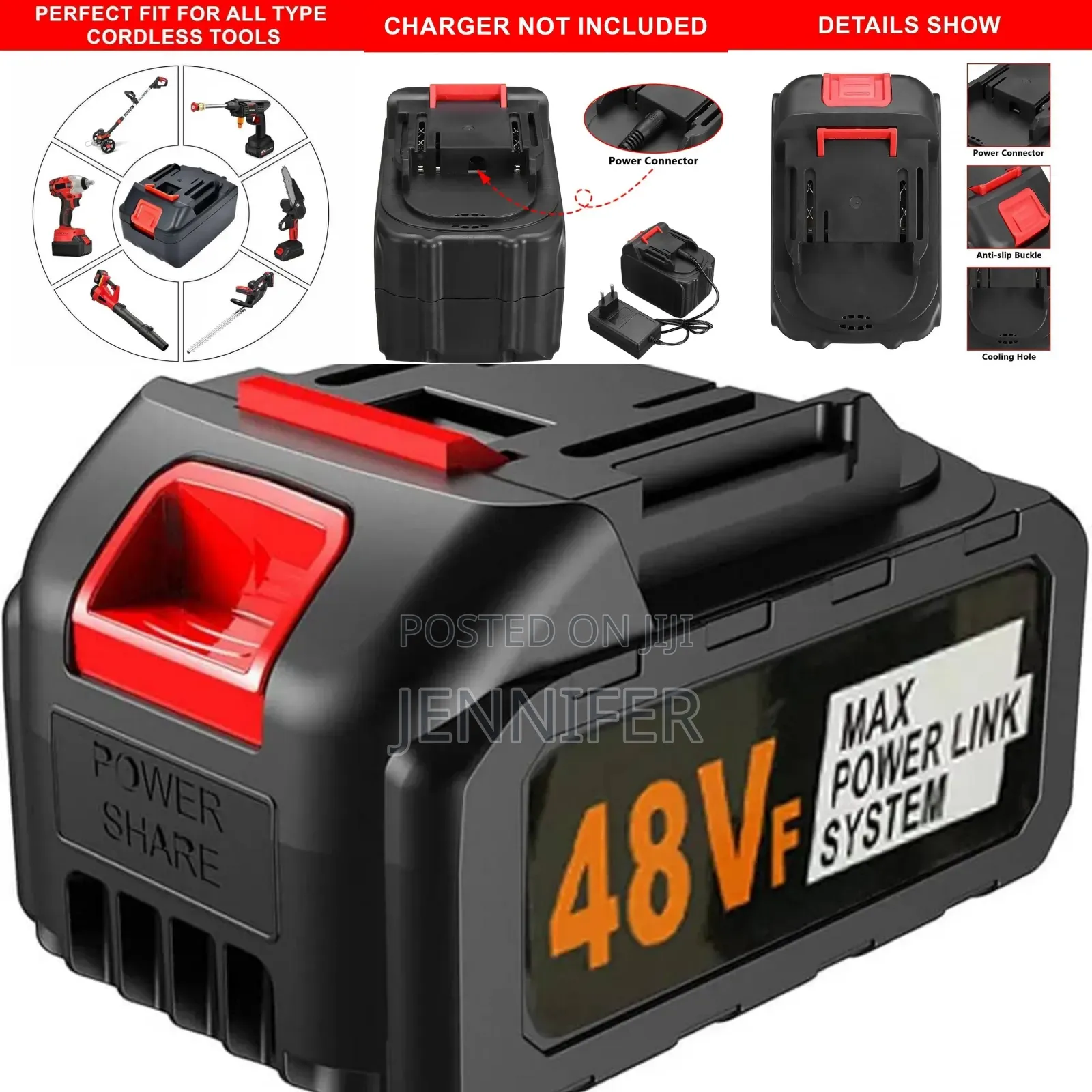 48v Double Stacked Replacement Battery for Car Washers