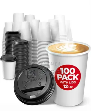 Photo - Plain Hot Water Paper Cups-100 PCS Carton