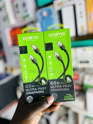 65w Ultra-Fast Charging Type-C to Type-C Cable.