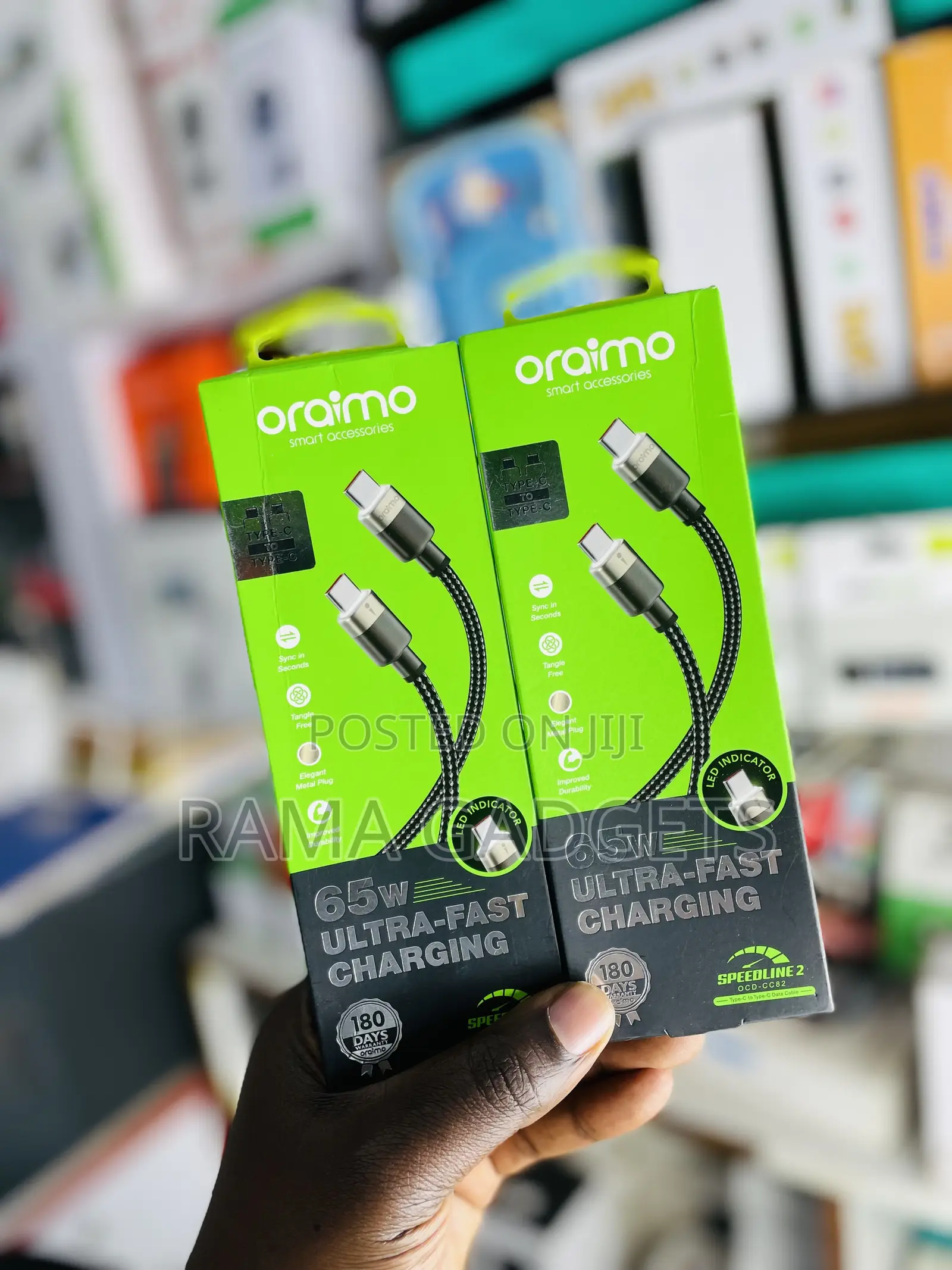 65w Ultra-Fast Charging Type-C to Type-C Cable.