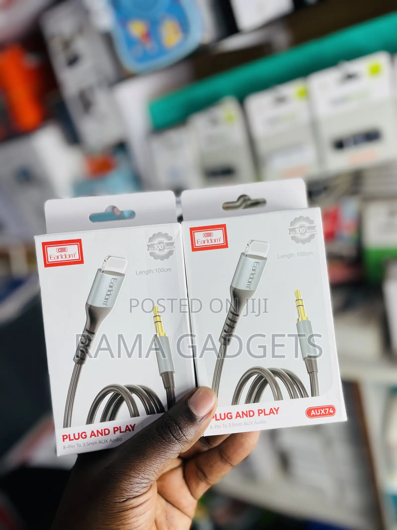 Earldom Lightning to 3.5mm Headphone Jack Aux Cable