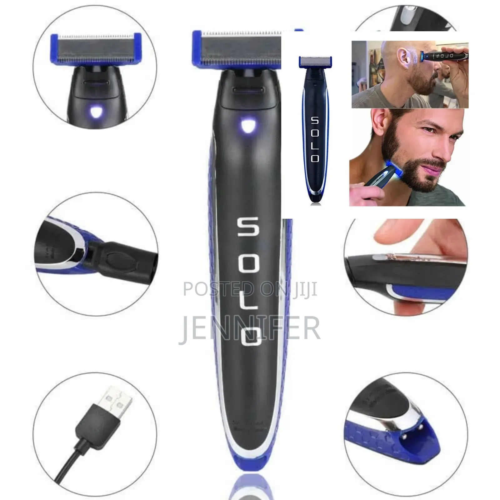 Solo Rechargeable Men's Beard Shaver